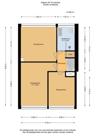 Floorplan - Galjoen 29 19, 8243 LA Lelystad